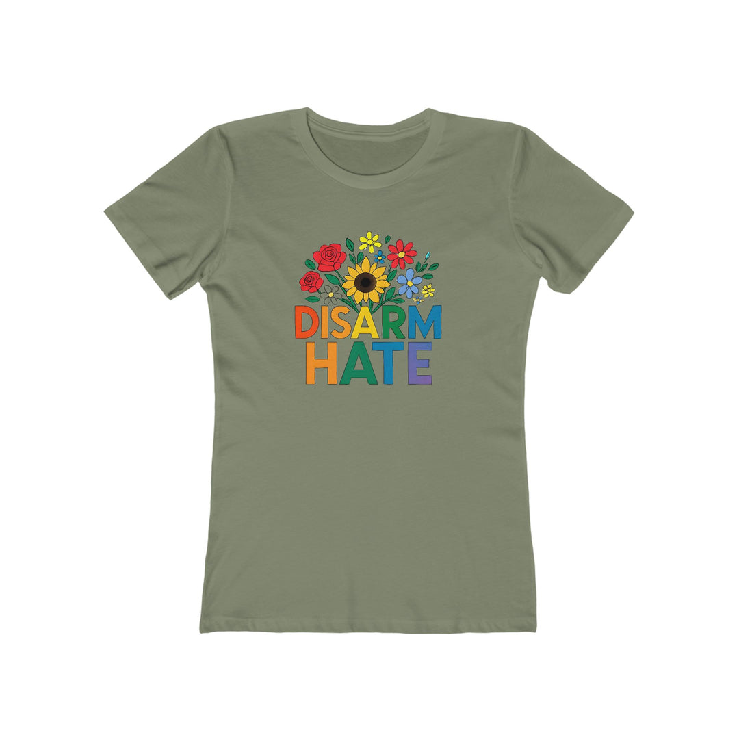 Disarm Hate Women’s T-Shirt – Pride Equality Graphic Tee, Feminist Activist Apparel- Ten & Timber
