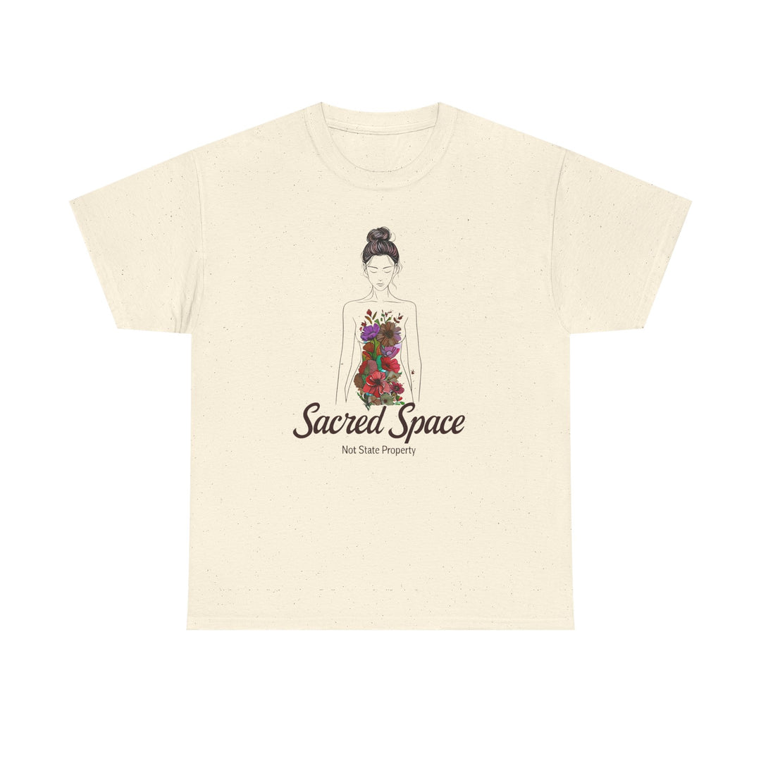 Sacred Space Feminist TShirt  ProChoice Body Autonomy Tee Empowering Floral Graphic Shirt Women's Rights Protest Top
