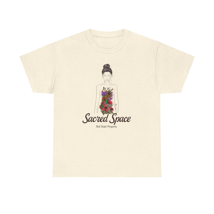 Sacred Space Feminist TShirt  ProChoice Body Autonomy Tee Empowering Floral Graphic Shirt Women's Rights Protest Top